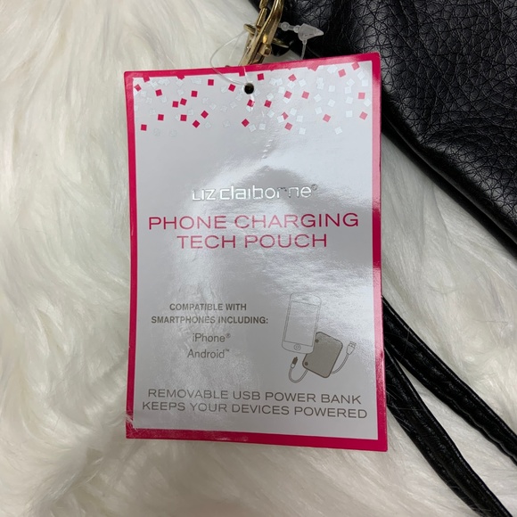 Liz Claiborne Phone Charging Tech Pouch Clutch - Picture 2 of 7
